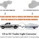 thumbnail image 2 of USA to European Trailer Light Converter 7 Way Flat Socket (US Vehicle) to 13-Pin Round Plug (EU Tra, 2 of 5