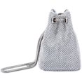 thumbnail image 5 of PIKADINGNIS Women's Full Rhinestones Bucket Bag Mini/Small Crossbody Shoulder Evening Shinny Bling Clutch Purse Bucket Handbag, 5 of 6