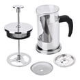 thumbnail image 3 of Cafetera y tetera de prensa francesa de acero inoxidable 304 y vidrio resistente al calor de 350 ml, 3 of 9