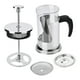 thumbnail image 3 of Cafetera y tetera de prensa francesa de acero inoxidable 304 y vidrio resistente al calor de 350 ml, 3 of 9