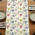thumbnail image 5 of Table Runners 72 Inches Long Dress Scarves, Colorful Flowers Farmhouse Kitchen Table Runner, Coffee Tablerunners, Spring Watercolor Wild Flowers Floral 14x72 Inch, 5 of 9