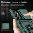 thumbnail image 3 of for Samsung Galaxy S24 FE Case with Camera Lens Cover,10 FT Military Grade Drop Protection, Magnetic Ring Holder Kickstand Protective Phone Case for Galaxy S24 FE Case, Pine Green, 3 of 12