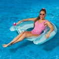 thumbnail image 6 of (2 pack) Bluescape Inflatable Comfort Chair Lounge Pool Float, Teal, Age 14 & up, Unisex, 6 of 9