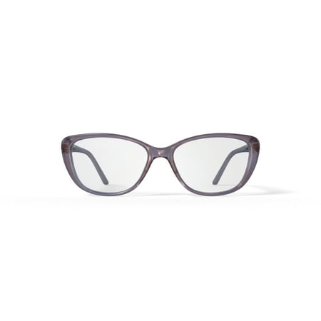 Walmart Women's Hadley Cat Eye Prescription Eyeglasses with Case, Pink Crystal