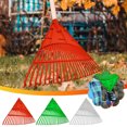 thumbnail image 6 of COM1950s 24 Tooth Garden Rake for Leaf and Grass Raking,Durable Plastic Outdoor Tool with Thickened Rubber,Lightweight Design for Easy Gardening and Yard Work, 6 of 9