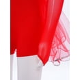 thumbnail image 6 of SiiRoh Girls Shiny Sequin Ballet Tulle Skirted Leotard Jazz Dance Outfit One Piece Jumpsuit Gymnastics Bodysuit Red 14, 6 of 7