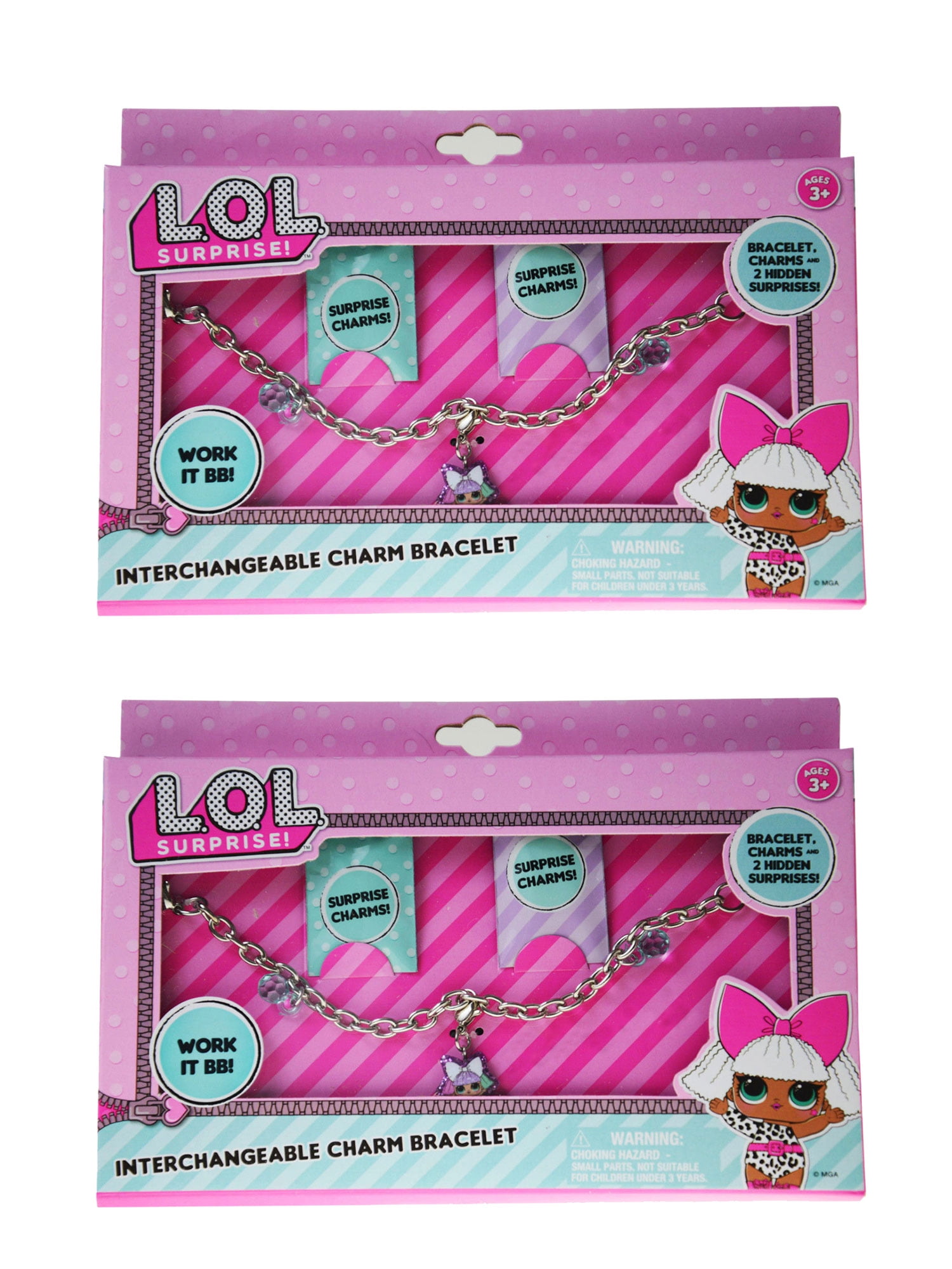 JoJo Siwa LOL OMG Surprise! Details about   Girls Bracelet 7" Metal Charms Gift PICK 