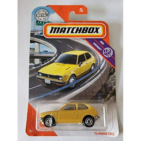 Matchbox 2020 MBX Highway 45/100 - '76 CVCC (Yellow)