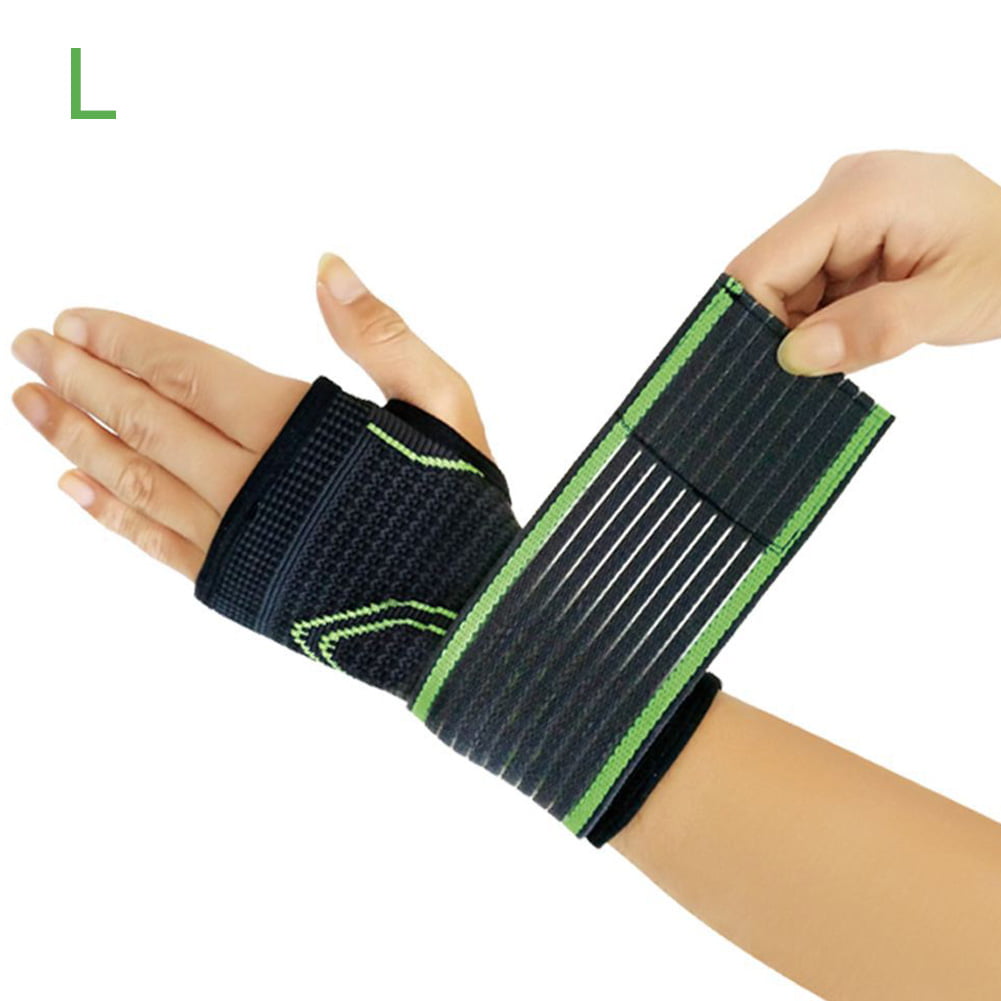 Hand Wrist Palm Wrist Strap Wrap Support Brace Pain Sprain Yoga Sports Gym 