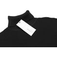 thumbnail image 4 of COOFANDY Mens Ribbed Slim Fit Knitted Pullover Casual Turtleneck Sweater Black XXXXL, 4 of 4