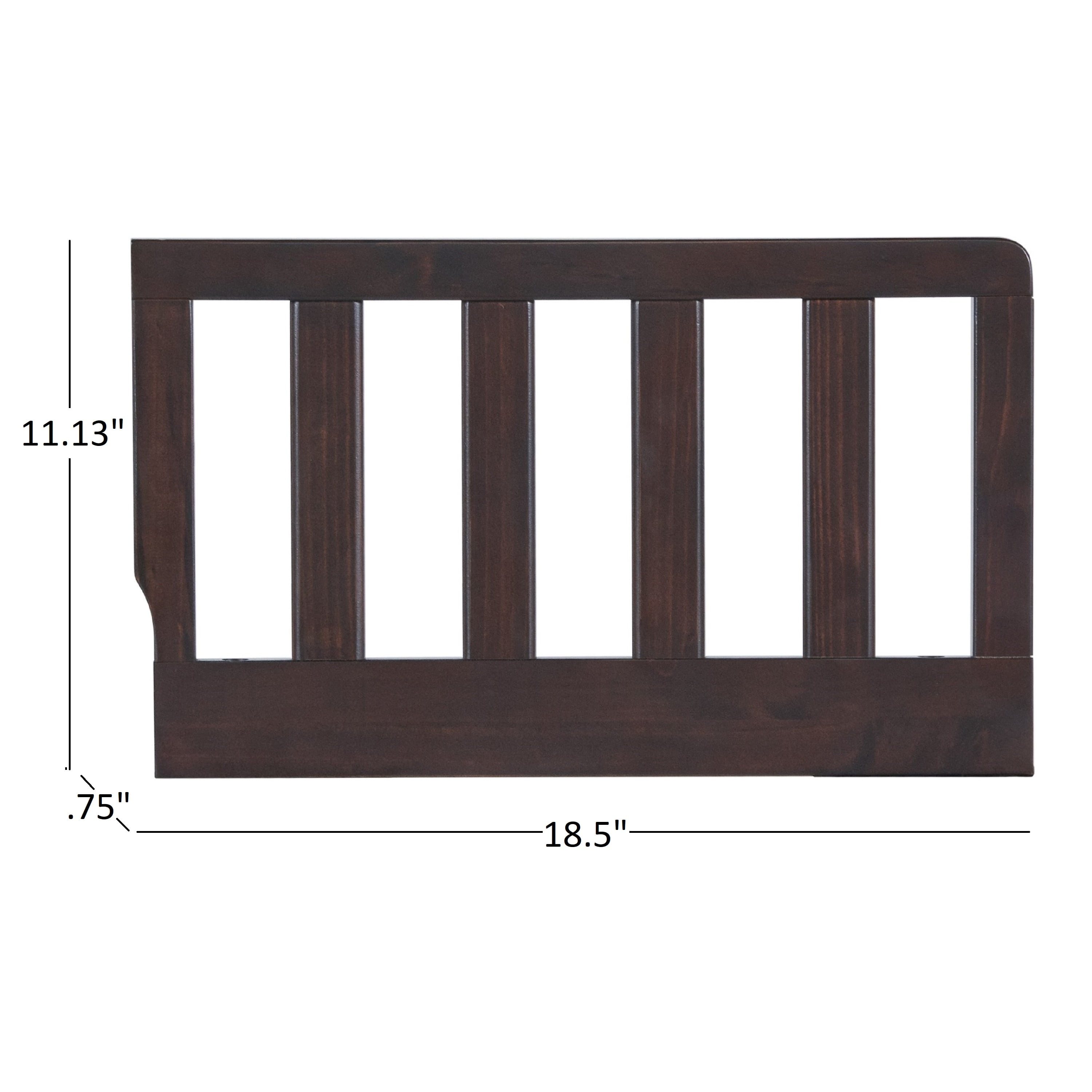 Oxford Baby Harper Toddler Bed Guard Rail, Espresso