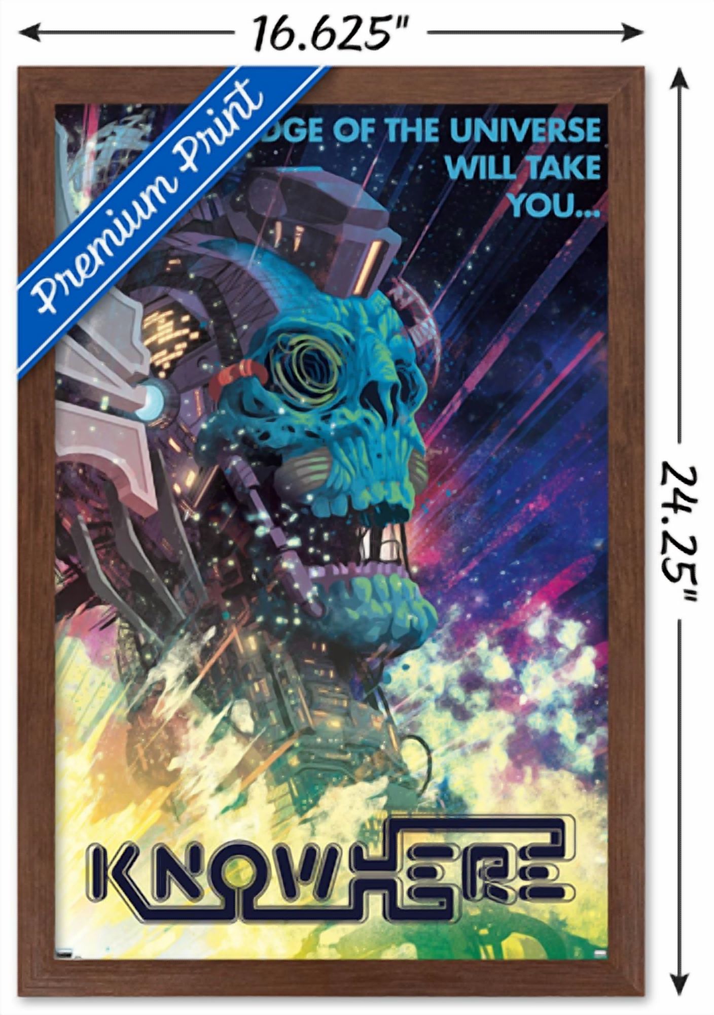 Marvel: Hero Lands - Knowhere Wall Poster, 14.725" x 22.375" Framed