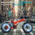 thumbnail image 2 of Bicicleta Eléctrica Plegable HONEY WHALE F6 PRO Rojo, 2 of 6