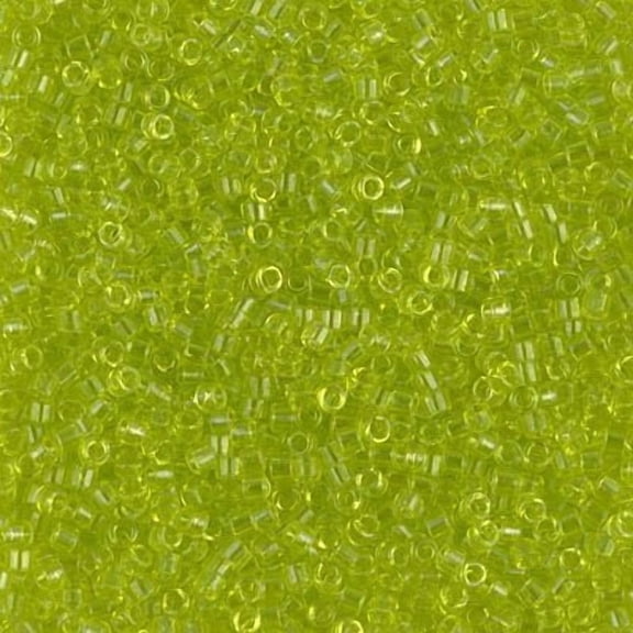 Miyuki Delica Seed Beads DB0712 DB712 11/0 Transparent Chartreuse 7.2 Grams