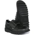 thumbnail image 5 of Kickers Kick Lo Tumble Unisex Premium Leather Lace Up Shoes In Black Size 10M, 5 of 6