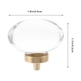 thumbnail image 2 of Hytrove 1Pcs Round Crystal Drawer Handle for Furniture Upgrade and Home Decoration, 2 of 8