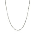 thumbnail image 4 of ARAIYA JEWELRY 14K White Gold 1.75 mm Diamond Cut Cable Link Chain 30'' for Women, 4 of 6