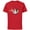 Red, variant on Princess Friends Got Your Back - Short Sleeve Cotton T-Shirt for Adults - Customized-Natural