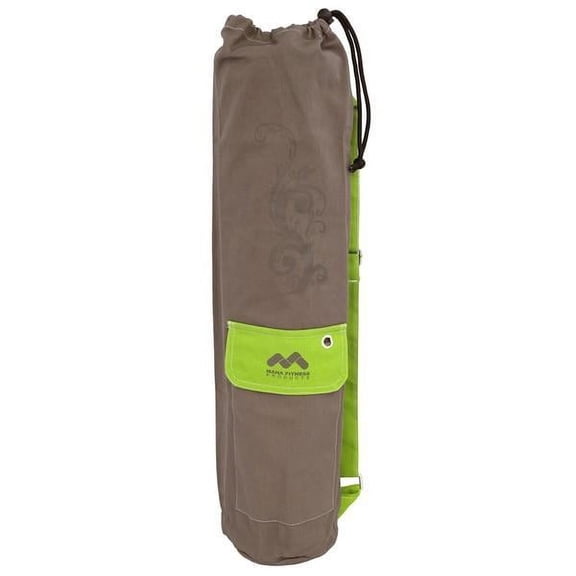 Fabric Yoga Bag Gray/Green