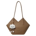 thumbnail image 3 of Bolso Hombro Con Forma Corazón para Mujer Diario Vintage Cuero PU (caqui), 3 of 6