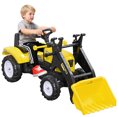thumbnail image 1 of Aosom Kids Ride on Excavator with Front Loader Digger for 3 Year Old, 1 of 10