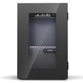 thumbnail image 2 of Snowyermine 24 Cans Mini Beverage Refrigerator & Portable Wine Cooler Refrigerator with Glass Door, Mini Countertop Wine Fridge for Home/Office/Bar,Black, 2 of 9