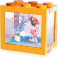 thumbnail image 2 of CHUANK Betta Fish Tanks  Aquarium Tanks  Stackable Mini Fish Tank Aquarium Tank Kit  3/5 Gallon Rectangular Fish Bowl with Aquarium Gravel Decoration  Cube Tank for Seaweed Balls Sea Monk, 2 of 6