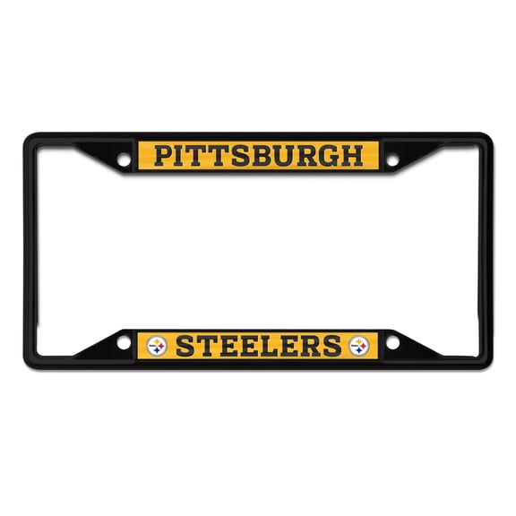 WinCraft Pittsburgh Steelers Chrome Color License Plate Frame