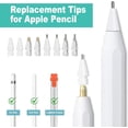 thumbnail image 7 of 8 Pack Apple Pencil Tips, Upgraded Replacement Pencil Nibs Compatible with Apple Pencil 1st/2nd Generation, iPad Pro Pencil Tips, Wear-Resistant Pen Stylus Tip, Plastic & Metal Apple Tips, 7 of 7