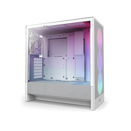 NZXT - H5 Flow RGB 2024 Compact ATX Mid-Tower Airflow Case - White