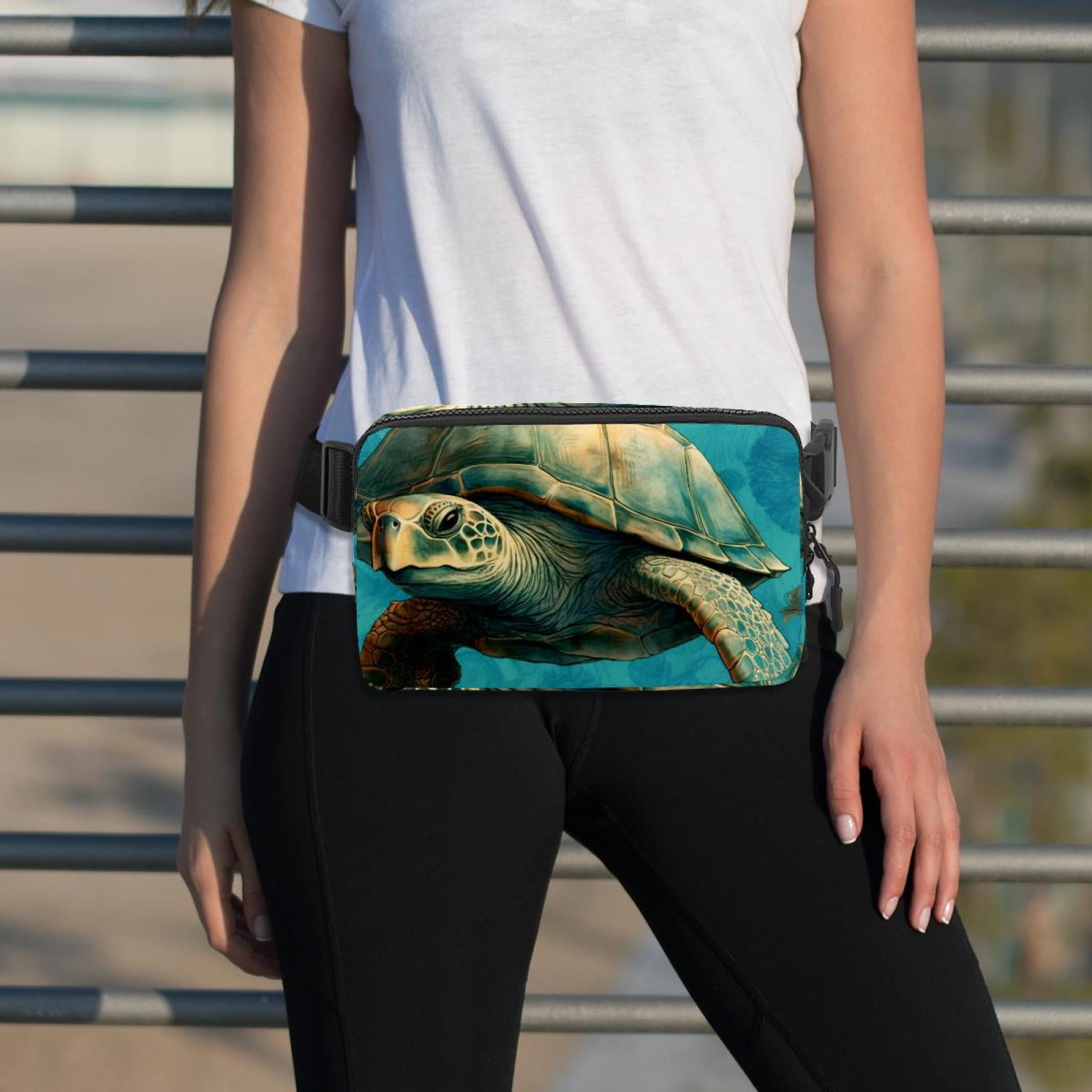 Sea turtle Versatile Waist Bag, Crossbody Bag, Running Belt - Lightweight, Adjustable, with Extension Strap, Unisex