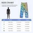 thumbnail image 4 of Balery Rainbow Glitter print Men's Pajama Pants,Ultra Lightweight Pjs,Lounge Pant-XX-Large, 4 of 9