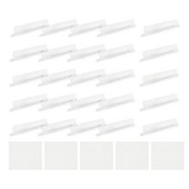 Uxcell Hanging File Folder Tabs, 4 Inch File Folder Tabs and Inserts Plastic Clear File Folder Labels Filing Tabs for Hanging File Folders, Clear, 100 Pcs