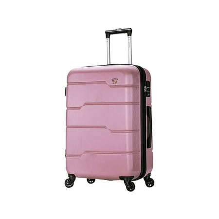 DUKAP RODEZ Plastic 4-Wheel Spinner Luggage Rose Gold (DKROD00M-ROS)