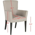 thumbnail image 5 of SAFAVIEH Dale Modern Wood Arm Chair, Taupe, 5 of 7