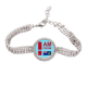 thumbnail image 1 of Soy de las Islas Pitcairn Pulsera de tobillera de cadena de tenis, joyería de diamantes, 1 of 3