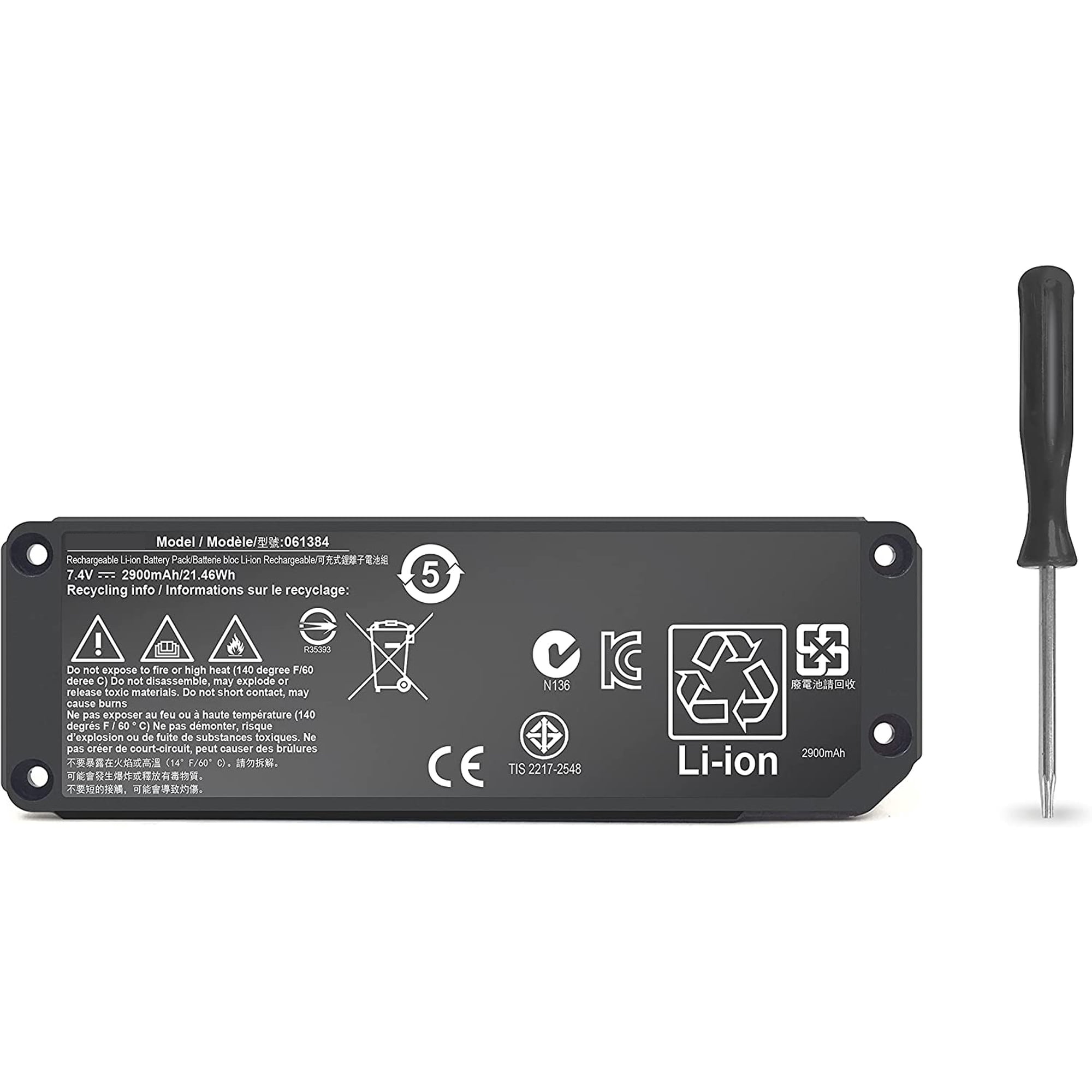 061384 Speaker Battery Compatible with Boses Soundlink Mini I one SoundLink Mini Bluetooth Speaker one Series 061385 061386 063287 7.4V 21.46Wh 2900mAh