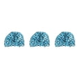 thumbnail image 3 of Moyic Gorros de ducha Estampado de flores Impermeable Reutilizable Elástico Ajustable Sombrero corto largo Mujeres Niñas Baño Estampado de Type1 NO1, 3 of 6