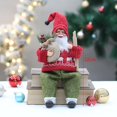 thumbnail image 4 of Decoraciones de Papá Noel figura coleccionable decoración navideña para festival interior decoración navideña al aire libre patio chimenea Estilo B BLESIY Figura de Papá Noel, 4 of 6