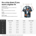 thumbnail image 6 of Uemuo Halloween Pattern Cotton Linen Short Sleeve Shirts,Casual Lightweight Button Down Shirts,Vacation Beach Summer Tops-XX-Large, 6 of 7