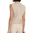 thumbnail image 5 of Sherrylily Women Waistcoat Vest Sleeveless Blazers V Neck Button Up Work Office Vests, 5 of 6