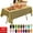 Gold, variant on Bxaolu Plastic Table Cloth Disposable 1 Pack, 54 x 72 Inch Table Cloths, Party, Picnic, Wedding, Decorative Tablecloths, Rectangle, Leakproof & Sturdy Plastic Cover, Gold
