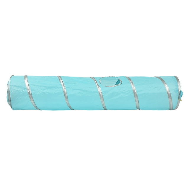 Túnel plegable para gatos, túnel plegable para mascotas arrugado para gatos de 120 cm Túnel plegable para gatos elaborado con cuidado Jadeshay A