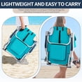 thumbnail image 6 of Ktaxon Backpack Beach Chair, 5-Position Protable  Beach Chair, Light-Weight Foldable Camping Chair with Back Storage Bag & Cooler Pouch and Side Bags for Beach Poolside (Low, Mint Green), 6 of 10