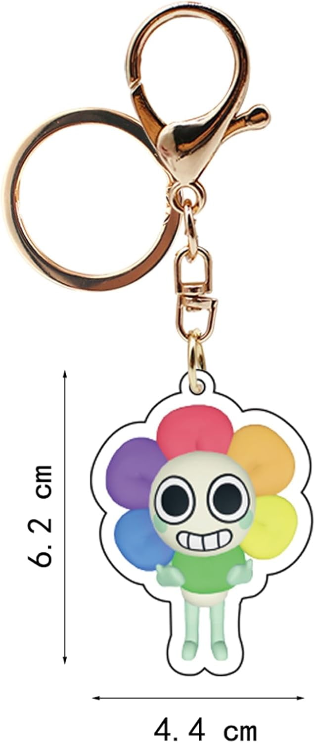 3 Pcs Dandy's World Keychain, Cute Dandys World Acrylic Keyring For ...