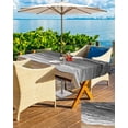thumbnail image 5 of Coastal Sea Waves Grey Gradient Rectangle Tablecloth with Zipper,Waterproof Table Cloth with Umbrella Hole Patio Tablecloths for Outdoor Tables,Vintage Oil Painting Art Spillproof Table Cover, 5 of 6