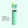 thumbnail image 6 of Bubba Water Bottle, 24 Oz, Stainless Steel, Vacuum Insulated Leakproof, DualSip 2-Way Lid, Tropical Eclipse, 6 of 10