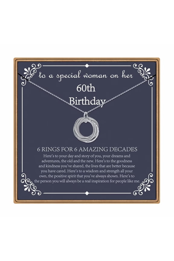 Birthday Gifts for Women Sterling Silver Necklaces 40th 50th 60th 70th 80th 90th 40 50 60 70 80 90 Years Old 4 5 6 7 8 9 Decade Mothers Day Jewelry for Women Mother Grandmother