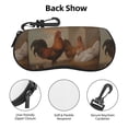 thumbnail image 4 of Picia Oil Painting Chicken And Duck Print Sunglasses Case, Eyeglasses Case Protector Large Glasses Case, Key Lock Case Protective Glasses Holder Eyeglasses Cases, 4 of 8