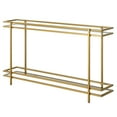 thumbnail image 7 of Evelyn&Zoe Robillard 52" Wide Rectangular Console Table, Brass, 7 of 7